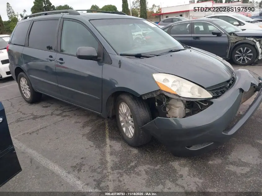 5TDZK22C28S197590 2008 Toyota Sienna Xle