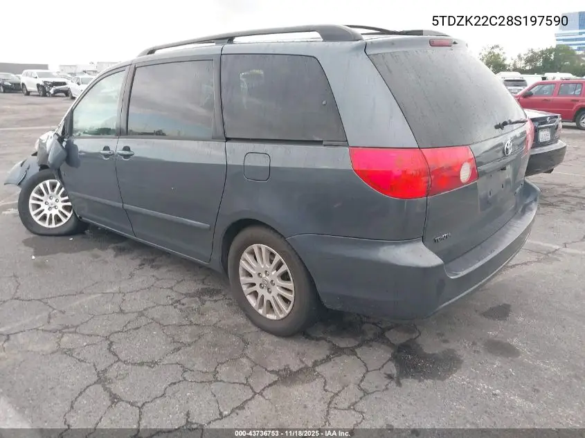 5TDZK22C28S197590 2008 Toyota Sienna Xle