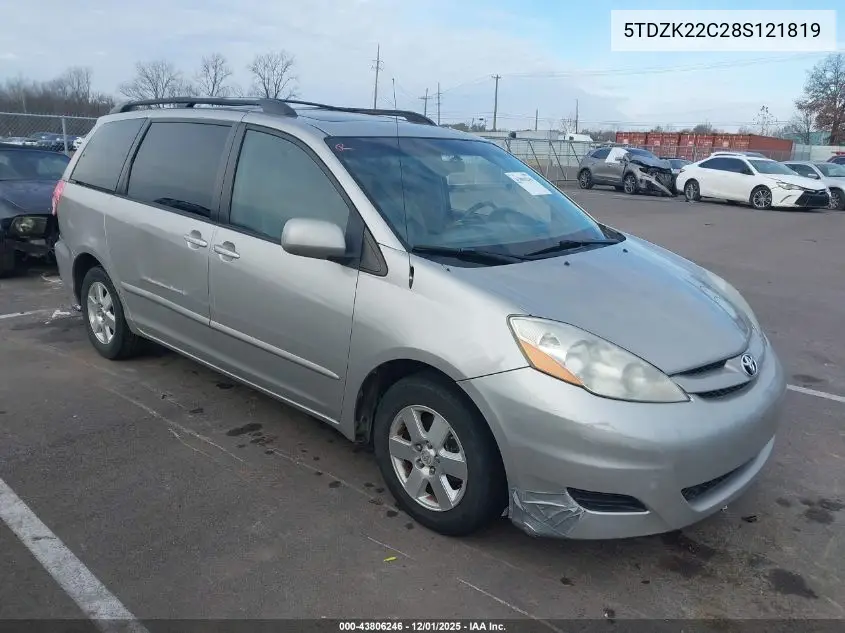 5TDZK22C28S121819 2008 Toyota Sienna Xle