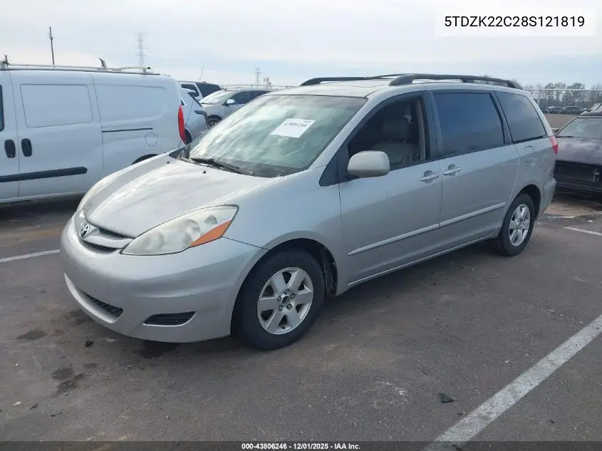 5TDZK22C28S121819 2008 Toyota Sienna Xle