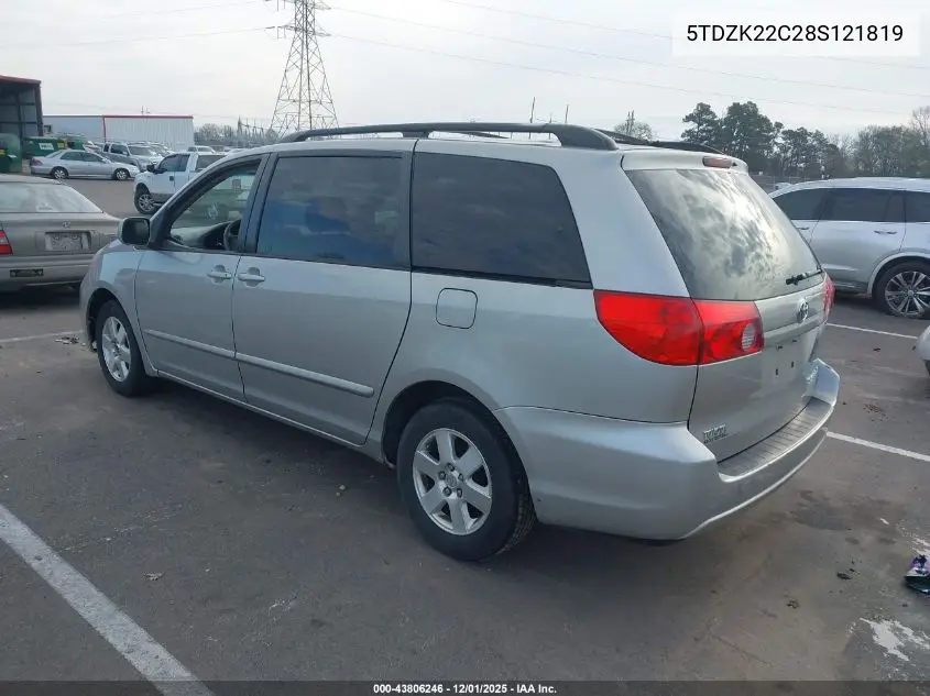 5TDZK22C28S121819 2008 Toyota Sienna Xle