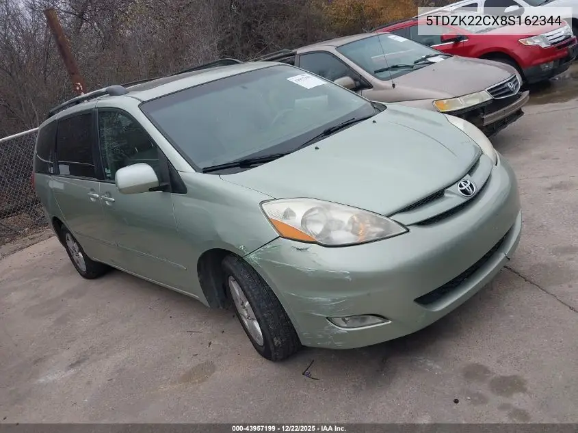5TDZK22CX8S162344 2008 Toyota Sienna Xle