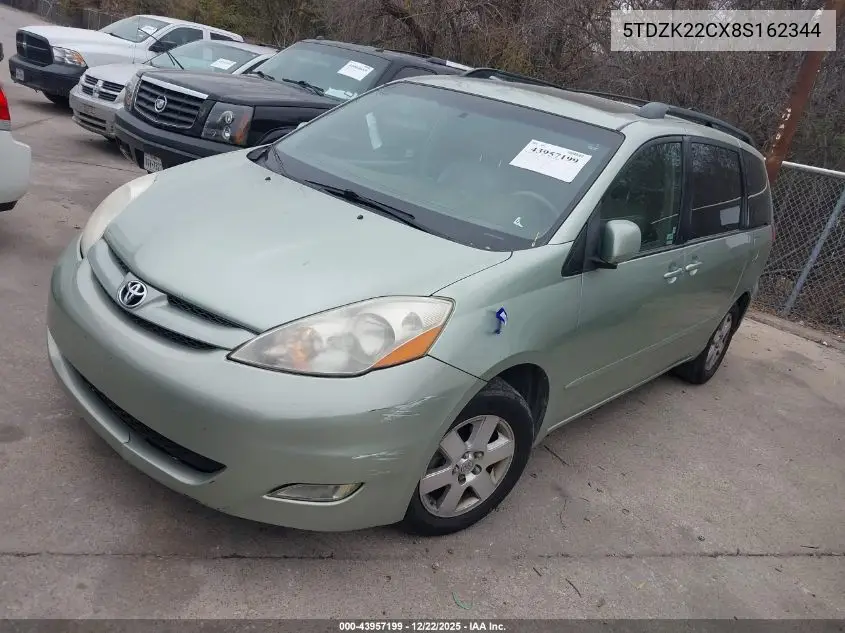 5TDZK22CX8S162344 2008 Toyota Sienna Xle