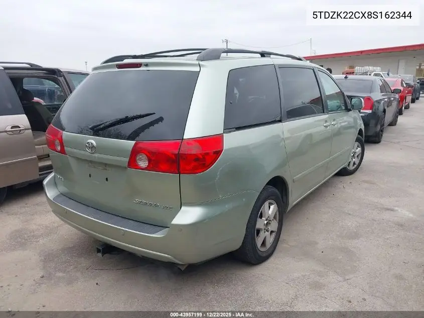 5TDZK22CX8S162344 2008 Toyota Sienna Xle