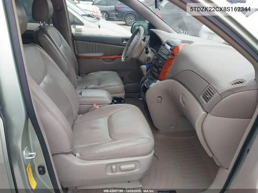 5TDZK22CX8S162344 2008 Toyota Sienna Xle