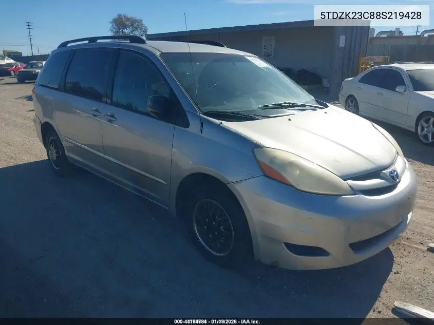 5TDZK23C88S219428 2008 Toyota Sienna Le