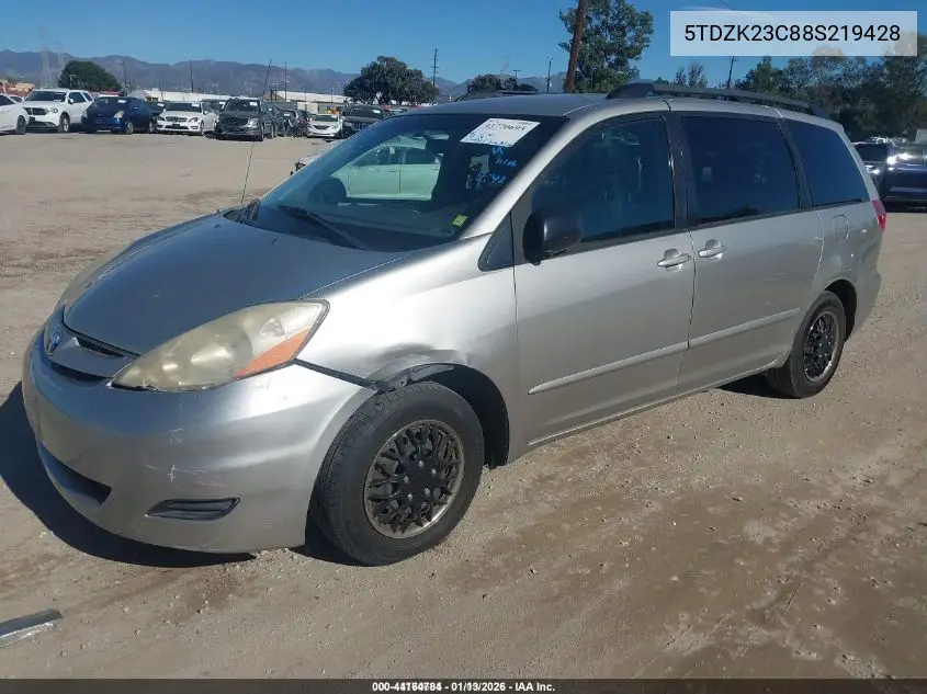 5TDZK23C88S219428 2008 Toyota Sienna Le