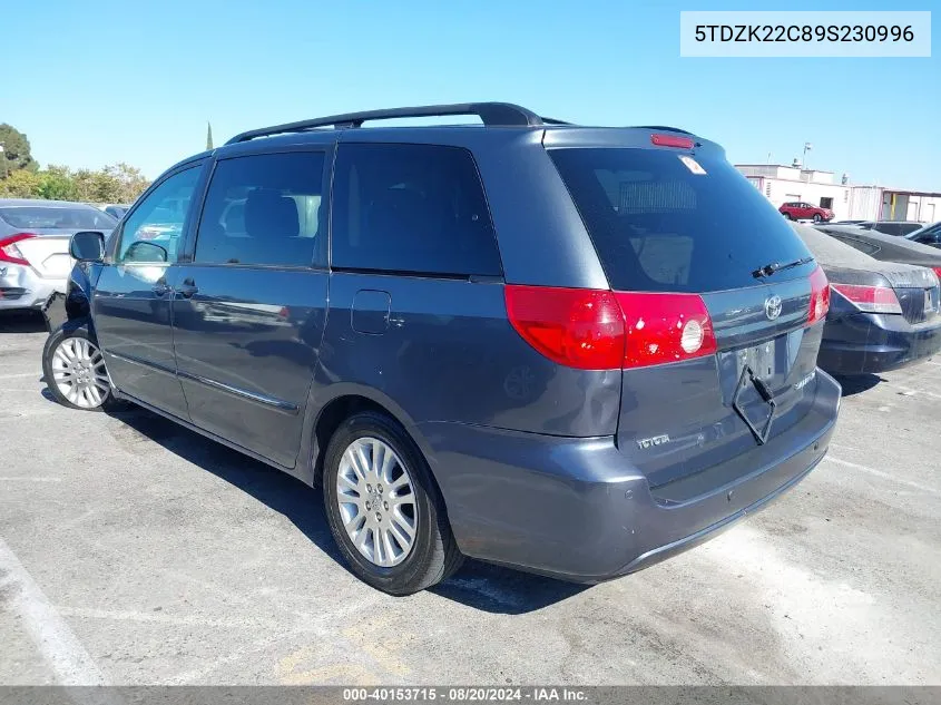 5TDZK22C89S230996 2009 Toyota Sienna Xle