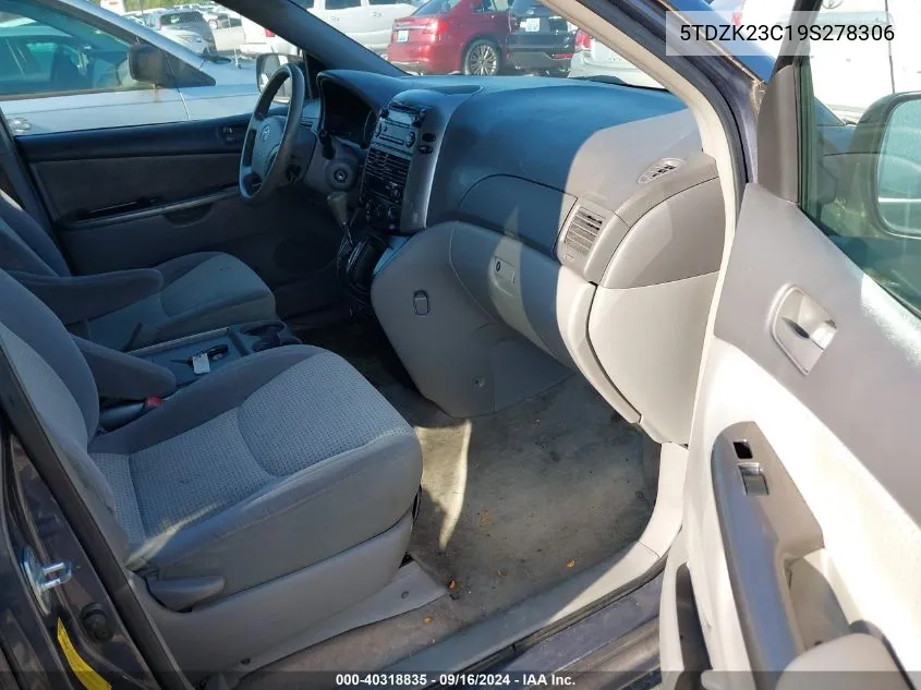 5TDZK23C19S278306 2009 Toyota Sienna Ce/Le