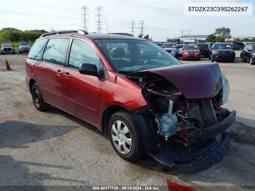 5TDZK23C39S262267 2009 Toyota Sienna Ce