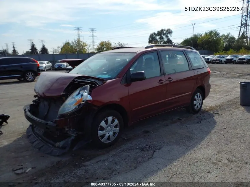 5TDZK23C39S262267 2009 Toyota Sienna Ce