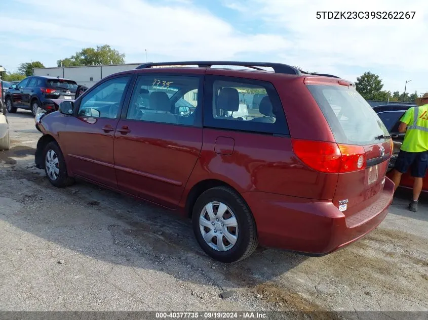 5TDZK23C39S262267 2009 Toyota Sienna Ce