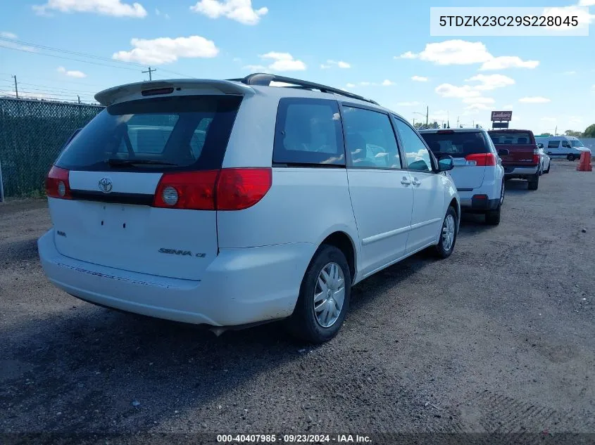 5TDZK23C29S228045 2009 Toyota Sienna Ce