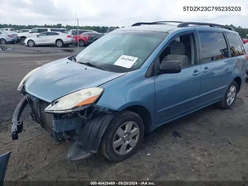 5TDZK23C79S235203 2009 Toyota Sienna Le