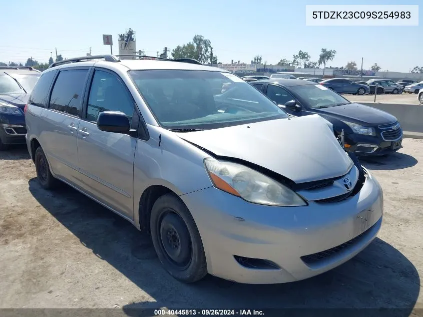 5TDZK23C09S254983 2009 Toyota Sienna Le