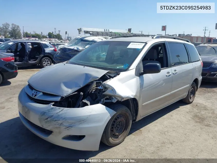 5TDZK23C09S254983 2009 Toyota Sienna Le