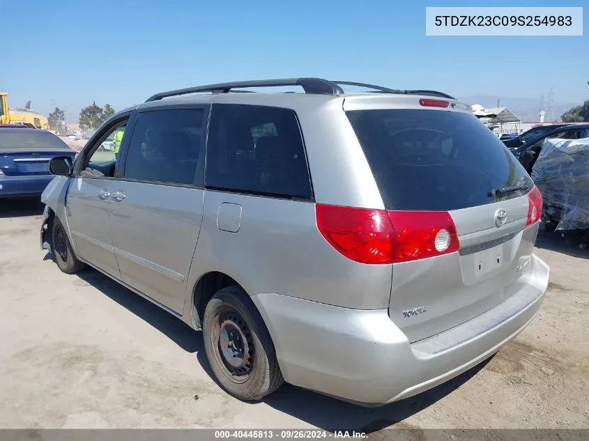 5TDZK23C09S254983 2009 Toyota Sienna Le