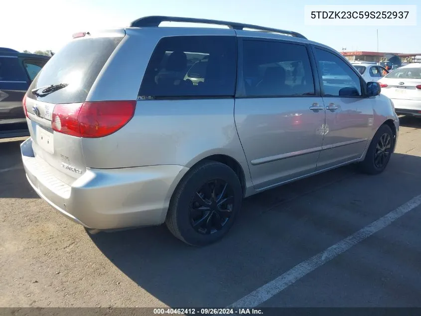 5TDZK23C59S252937 2009 Toyota Sienna Le