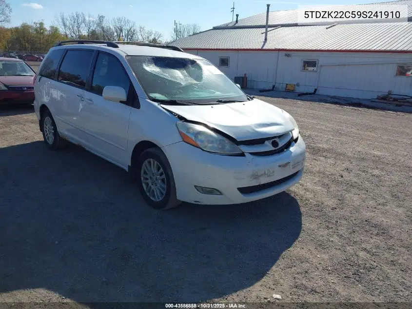 5TDZK22C59S241910 2009 Toyota Sienna Xle