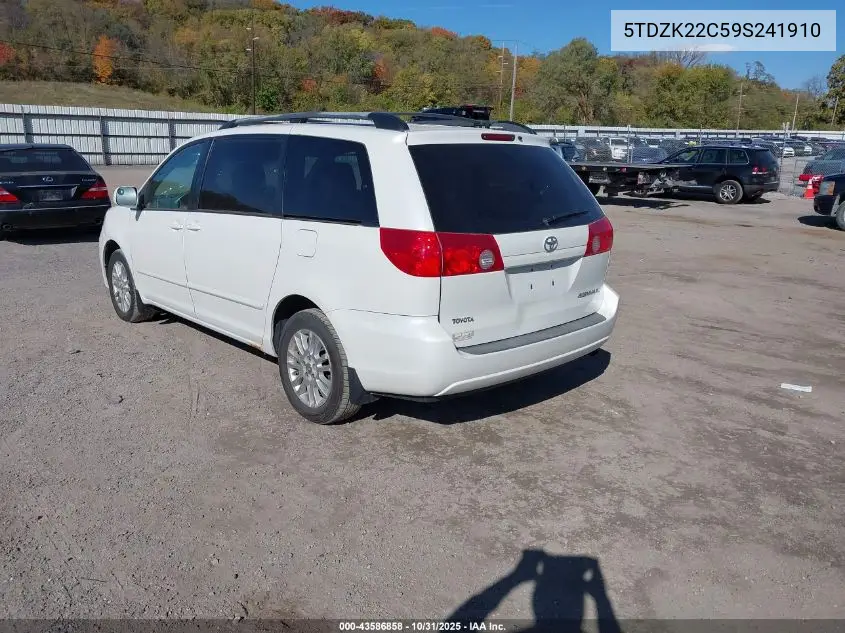 5TDZK22C59S241910 2009 Toyota Sienna Xle
