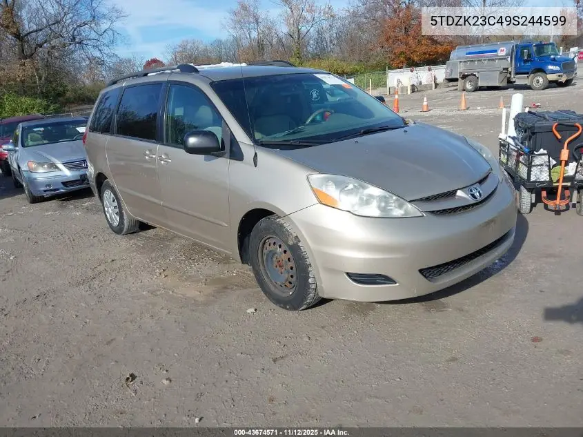 5TDZK23C49S244599 2009 Toyota Sienna Le