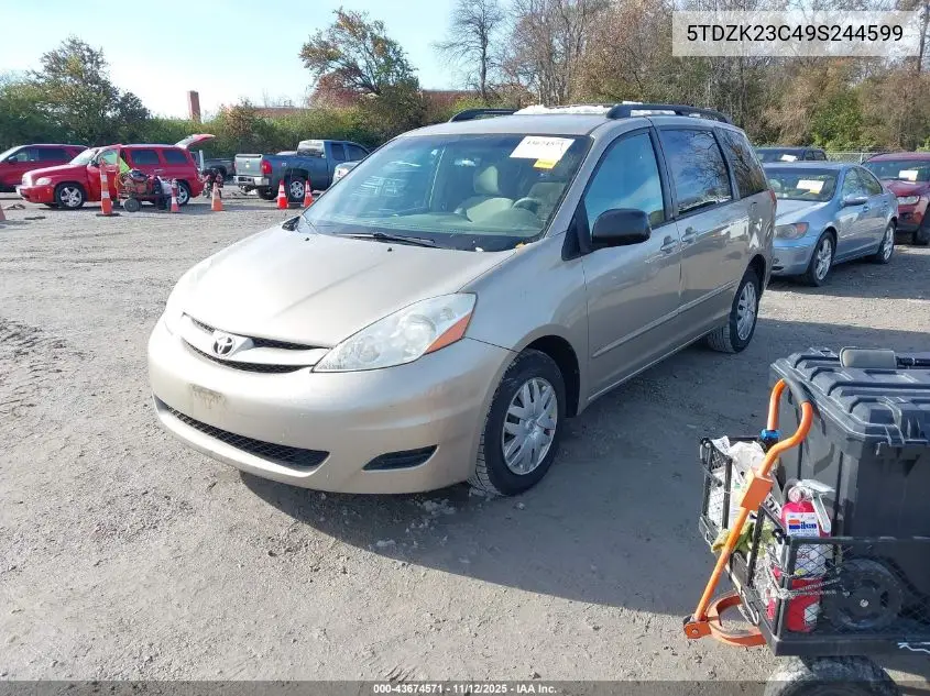 5TDZK23C49S244599 2009 Toyota Sienna Le