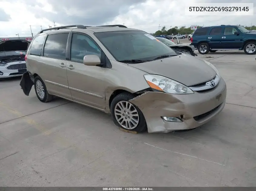 5TDZK22C69S279145 2009 Toyota Sienna Limited