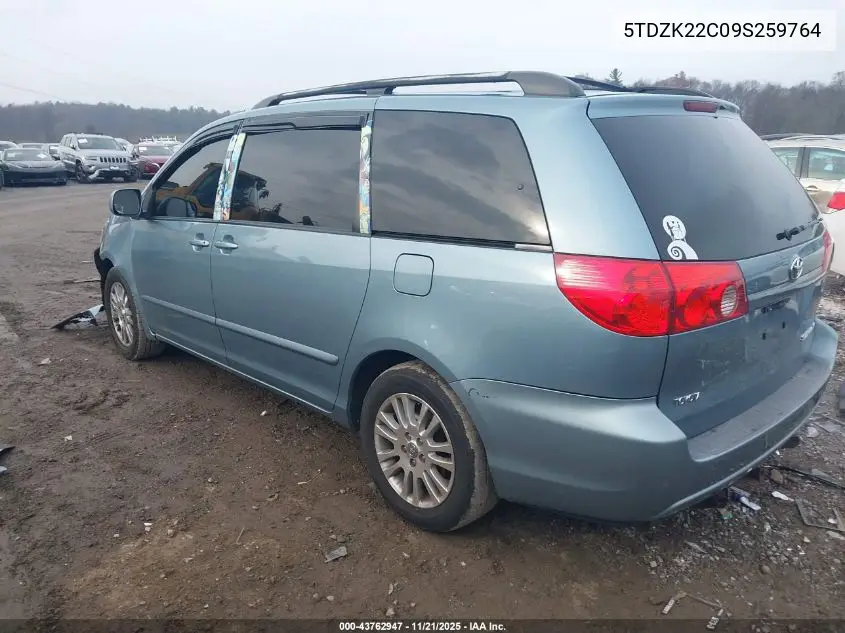 5TDZK22C09S259764 2009 Toyota Sienna Xle