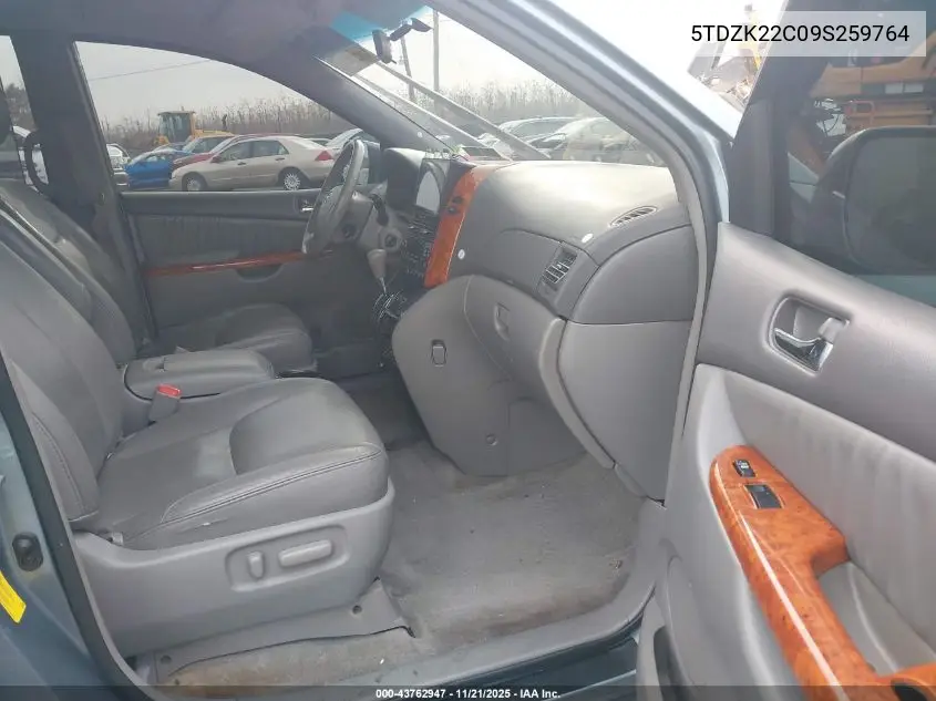 5TDZK22C09S259764 2009 Toyota Sienna Xle