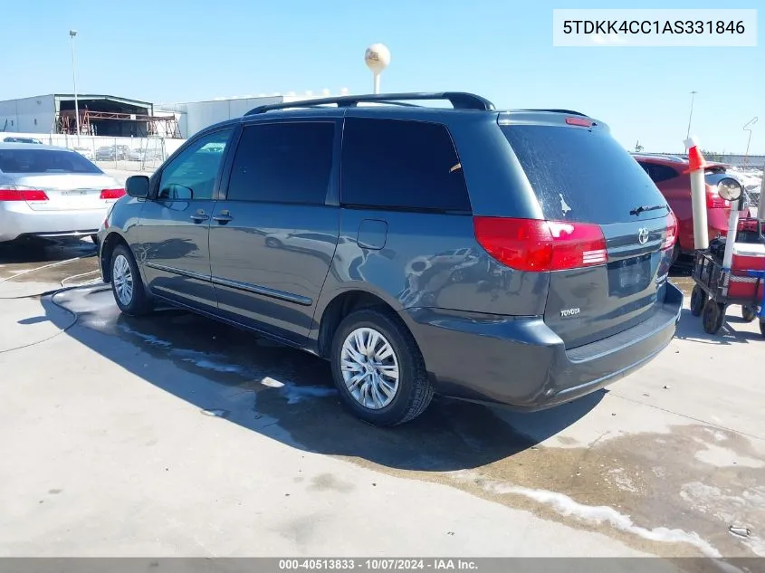 5TDKK4CC1AS331846 2010 Toyota Sienna Le