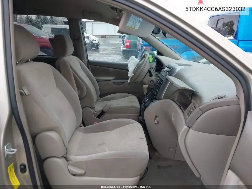 5TDKK4CC6AS323032 2010 Toyota Sienna Le