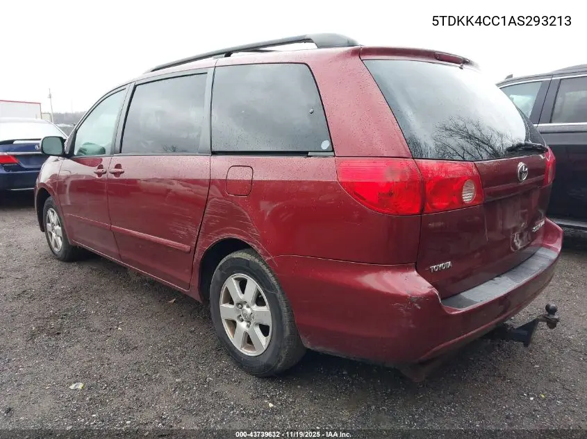 5TDKK4CC1AS293213 2010 Toyota Sienna Le