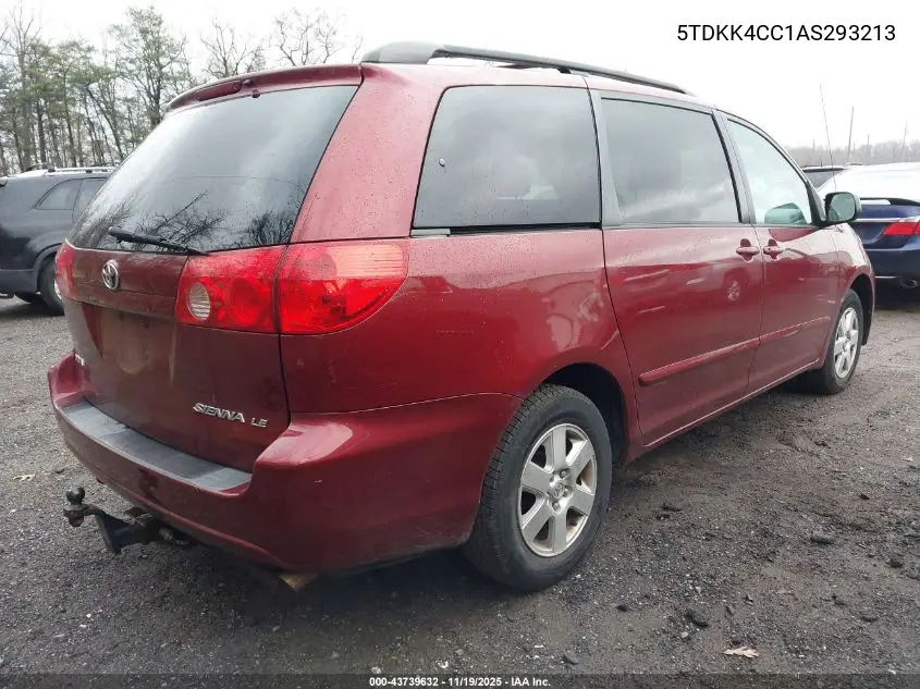 5TDKK4CC1AS293213 2010 Toyota Sienna Le