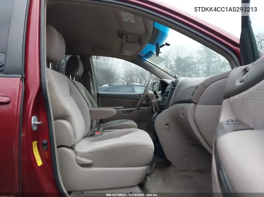 5TDKK4CC1AS293213 2010 Toyota Sienna Le