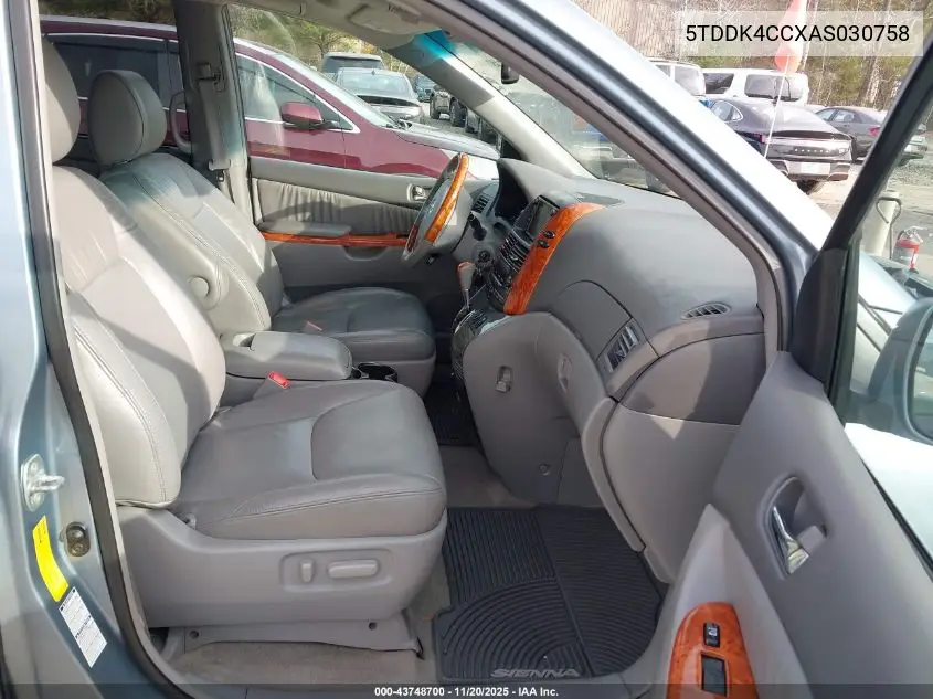 5TDDK4CCXAS030758 2010 Toyota Sienna Limited