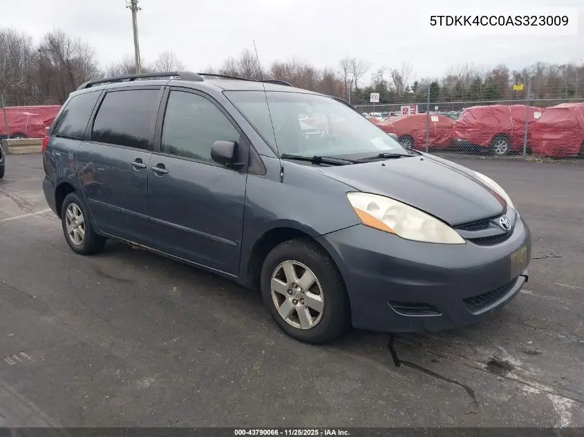 5TDKK4CC0AS323009 2010 Toyota Sienna Le