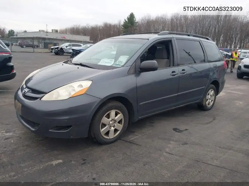 5TDKK4CC0AS323009 2010 Toyota Sienna Le
