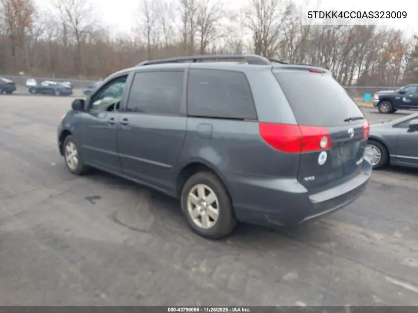 5TDKK4CC0AS323009 2010 Toyota Sienna Le