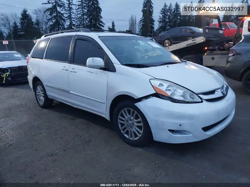 5TDDK4CC5AS032997 2010 Toyota Sienna Limited