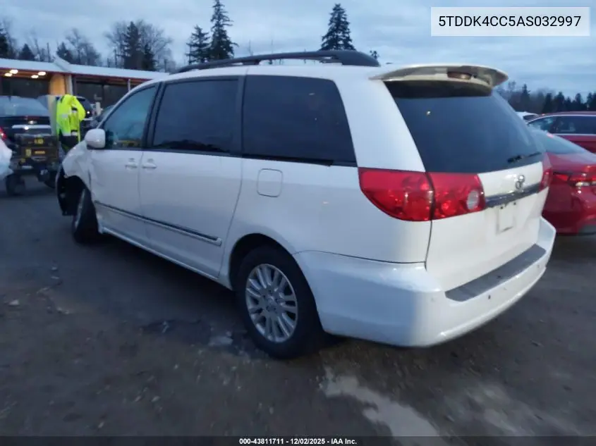 5TDDK4CC5AS032997 2010 Toyota Sienna Limited