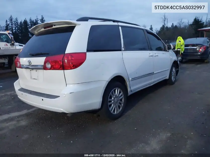 5TDDK4CC5AS032997 2010 Toyota Sienna Limited