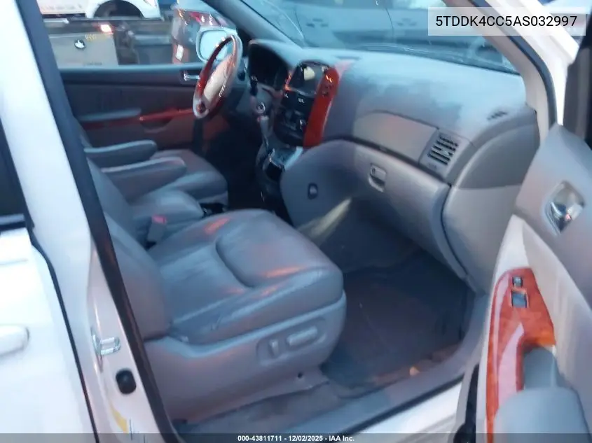 5TDDK4CC5AS032997 2010 Toyota Sienna Limited