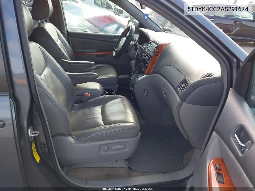 5TDYK4CC2AS291674 2010 Toyota Sienna Xle