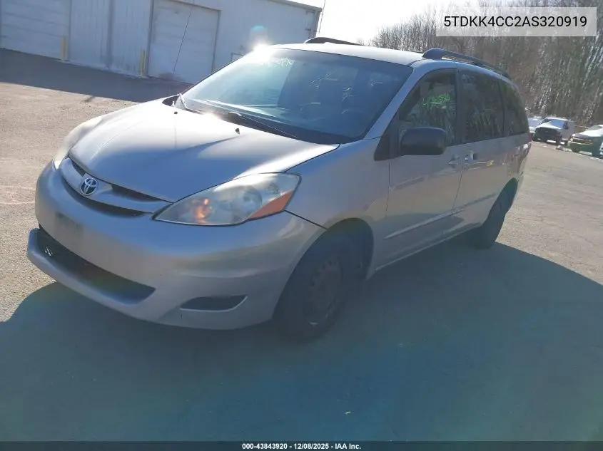 5TDKK4CC2AS320919 2010 Toyota Sienna Le