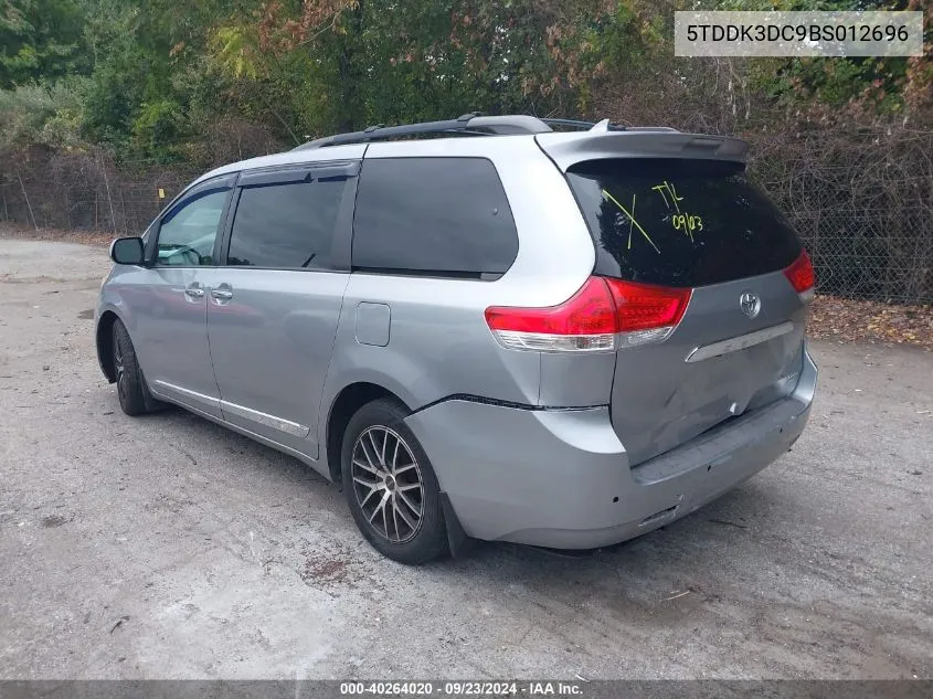 5TDDK3DC9BS012696 2011 Toyota Sienna Limited