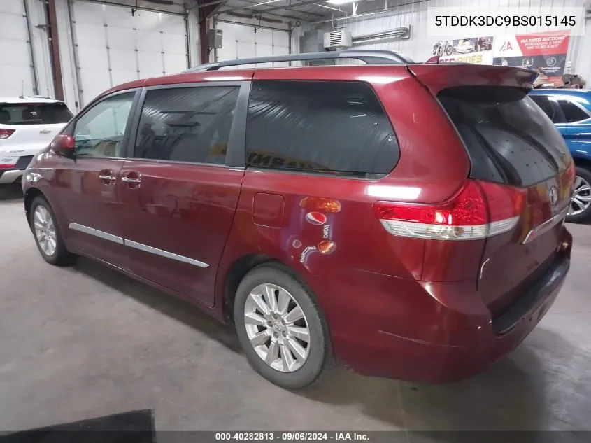 5TDDK3DC9BS015145 2011 Toyota Sienna Limited