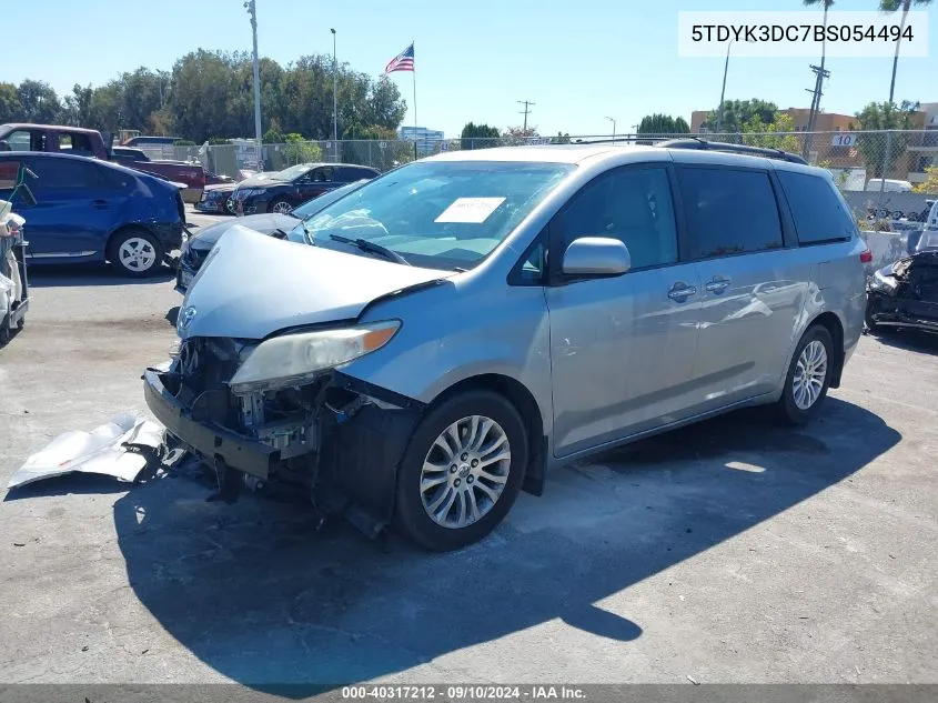 5TDYK3DC7BS054494 2011 Toyota Sienna Xle V6