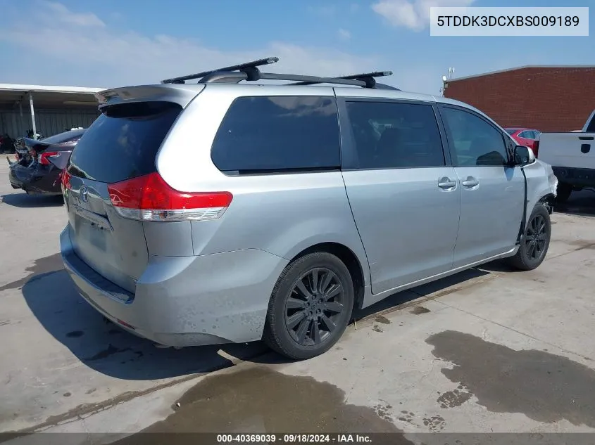 5TDDK3DCXBS009189 2011 Toyota Sienna Xle