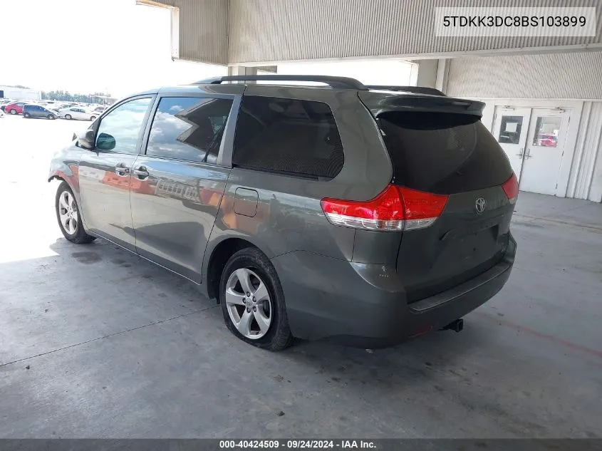 5TDKK3DC8BS103899 2011 Toyota Sienna Le