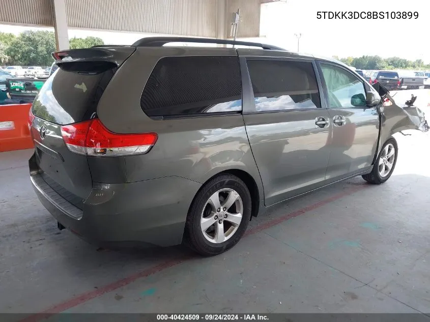 5TDKK3DC8BS103899 2011 Toyota Sienna Le